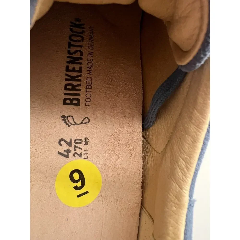 Birkenstock Bend Low Elemental Blue Suede Shoes Size W11/M9 NEW - Picture 3 of 12